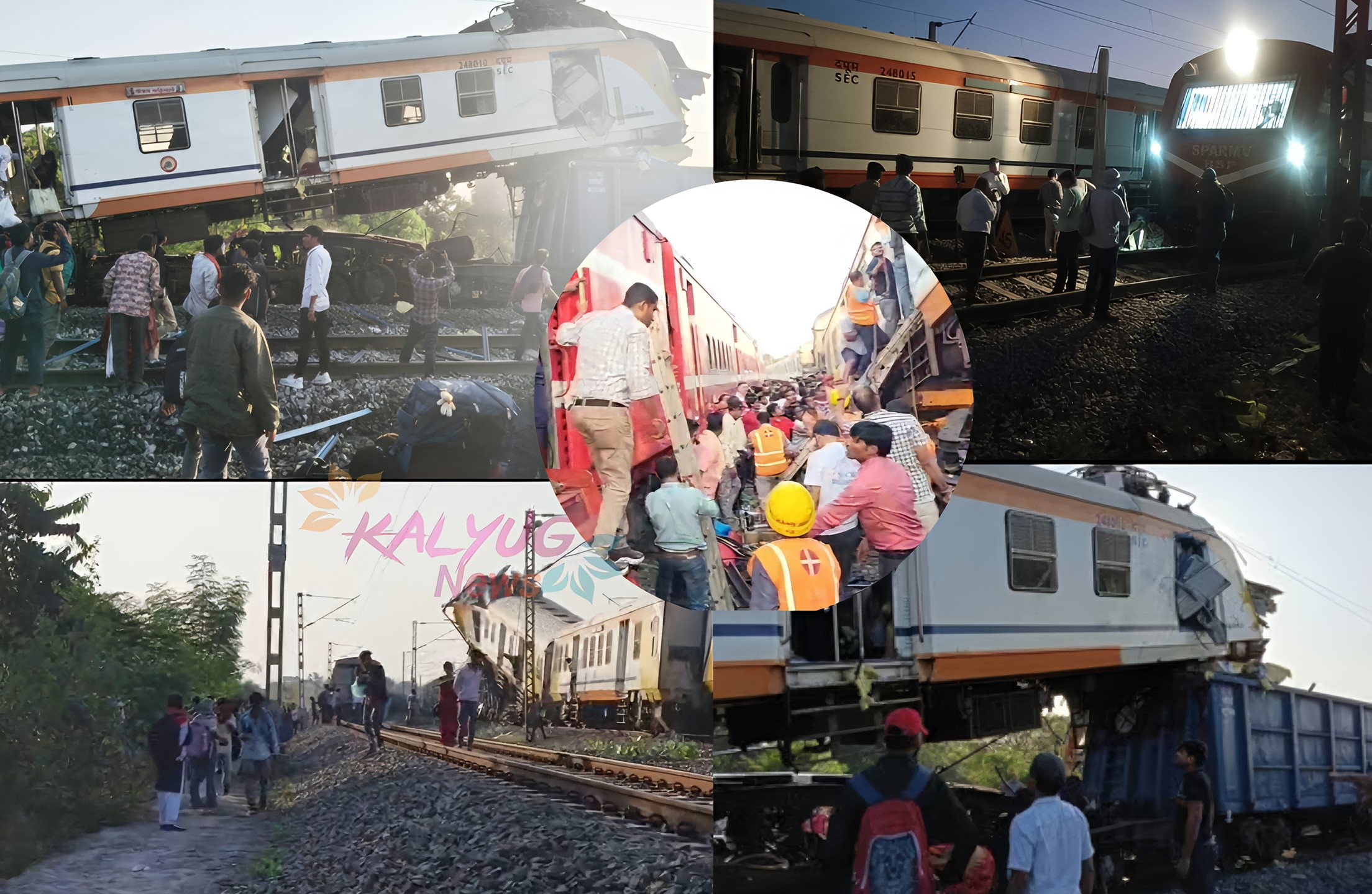 छत्तीसगढ़ रेल हादसा: एक ही पटरी पर खड़ी मालगाड़ी से टकराई मेमू, इंजन गार्ड केबिन पर चढ़ा; 6 की मौत, ओवरस्पीडिंग या सिग्नल फेल?